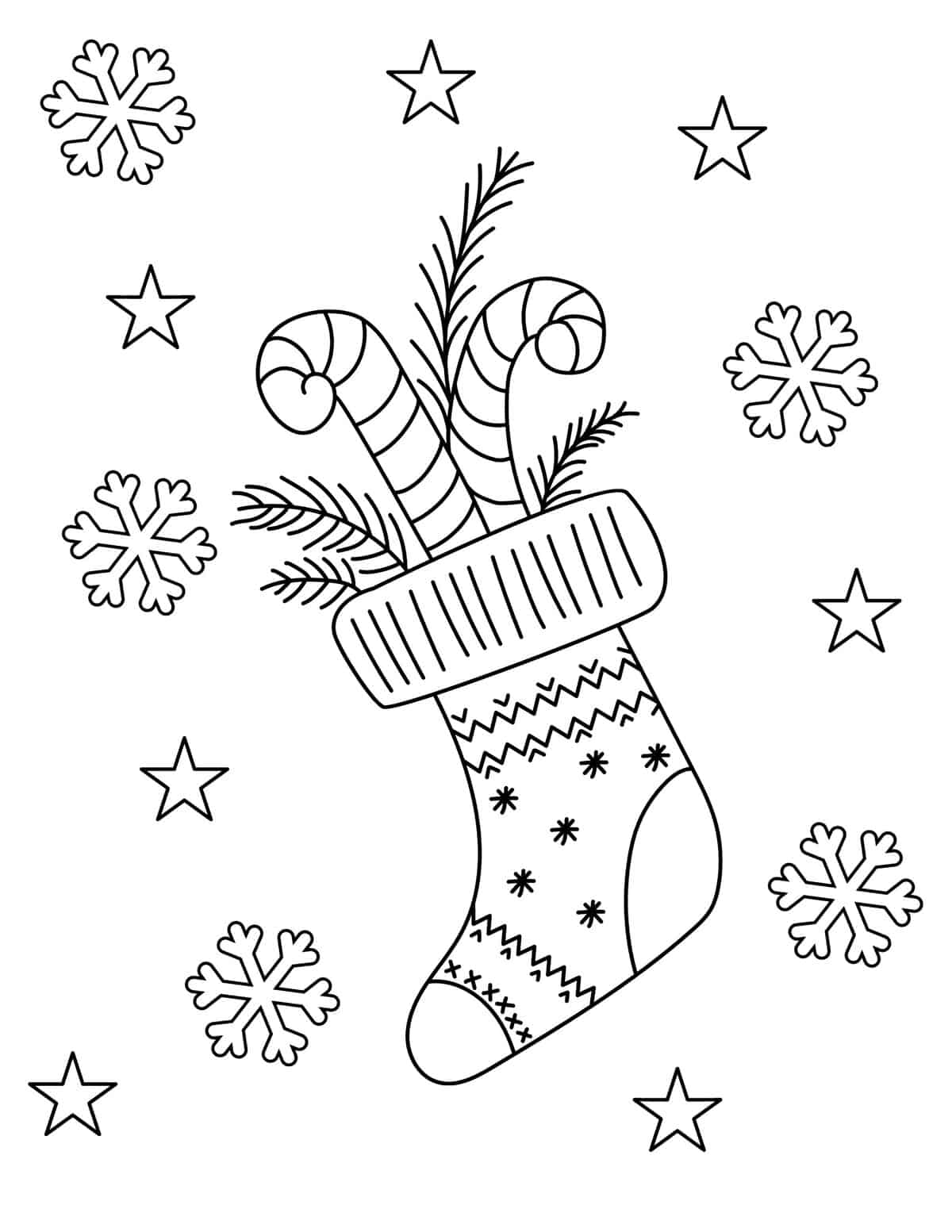 christmas colouring printable