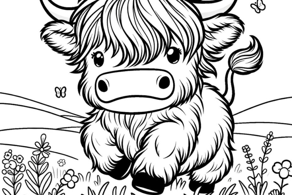20 Highland Cow Coloring Pages Cow Coloring Pages Highland Cows Cute Highland Cows Baby Highland Cows Cute Cows Cute Baby Cows Etsy