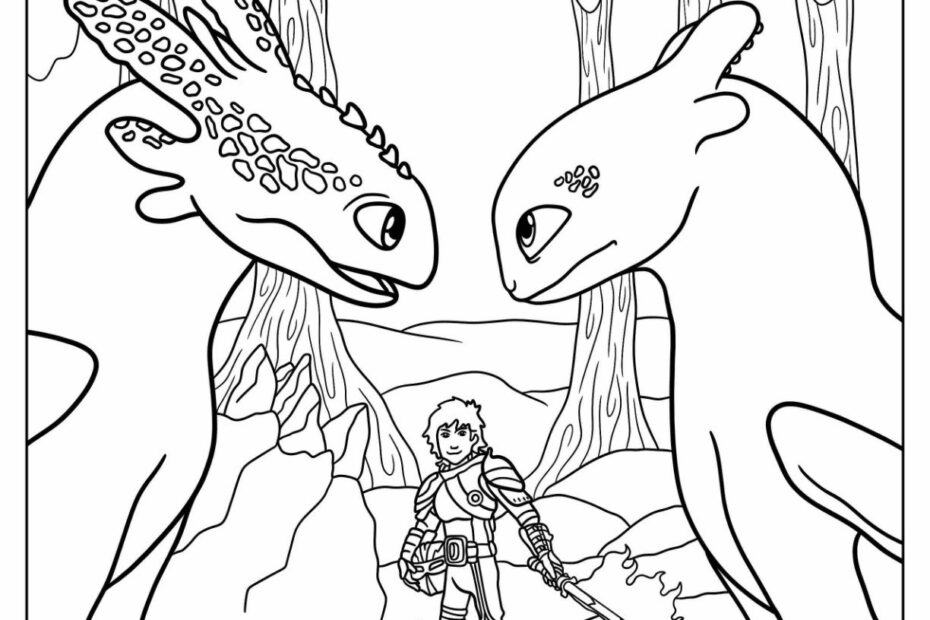 20 How To Train Your Dragon Coloring Pages Free PDFs