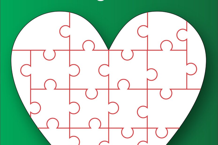 20 piece Heart Puzzle Template Instant Download DIY Puzzle SVG Files For Cricut And Laser Cutting Etsy UK