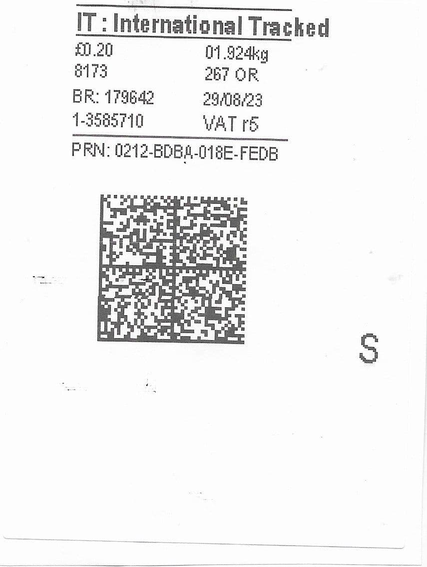 2023 IT R5 TYPE 4B PRINTING ON AMAZON RETURN LABEL