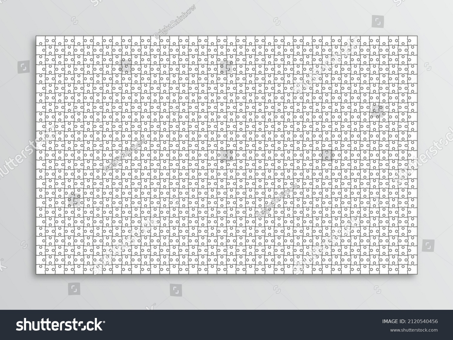 vector 1000 piece puzzle template