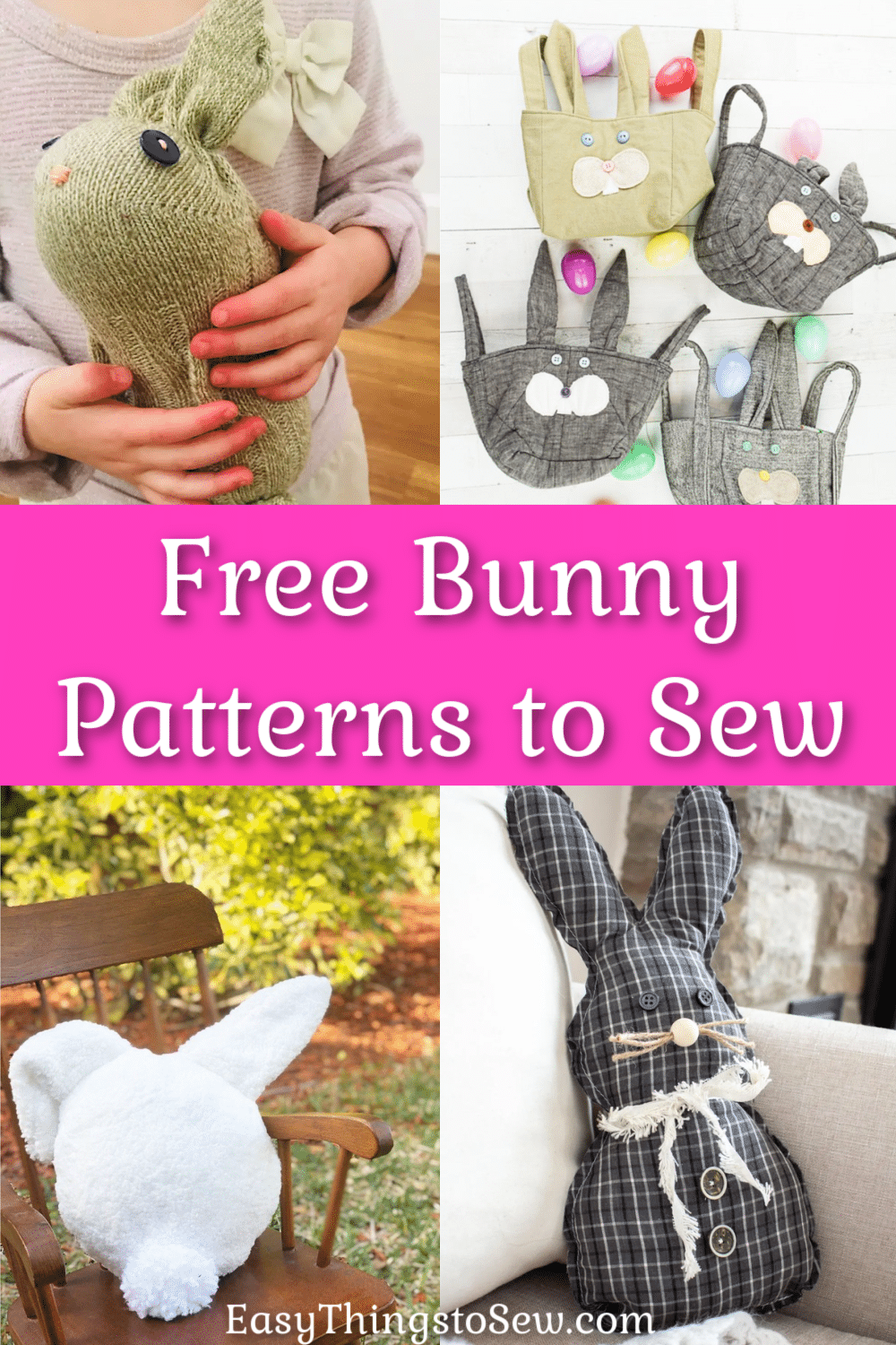 21 Free Bunny Sewing Patterns Simple Easter Craft Tutorials 