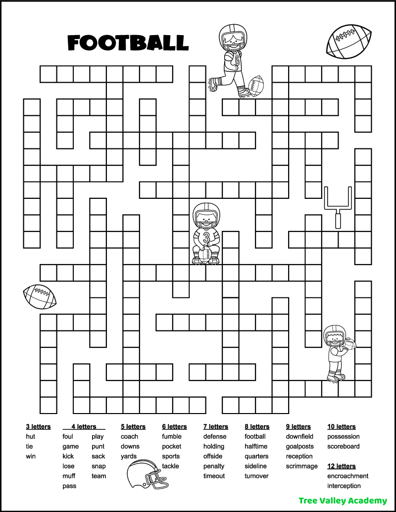 fill in crossword puzzle template free online