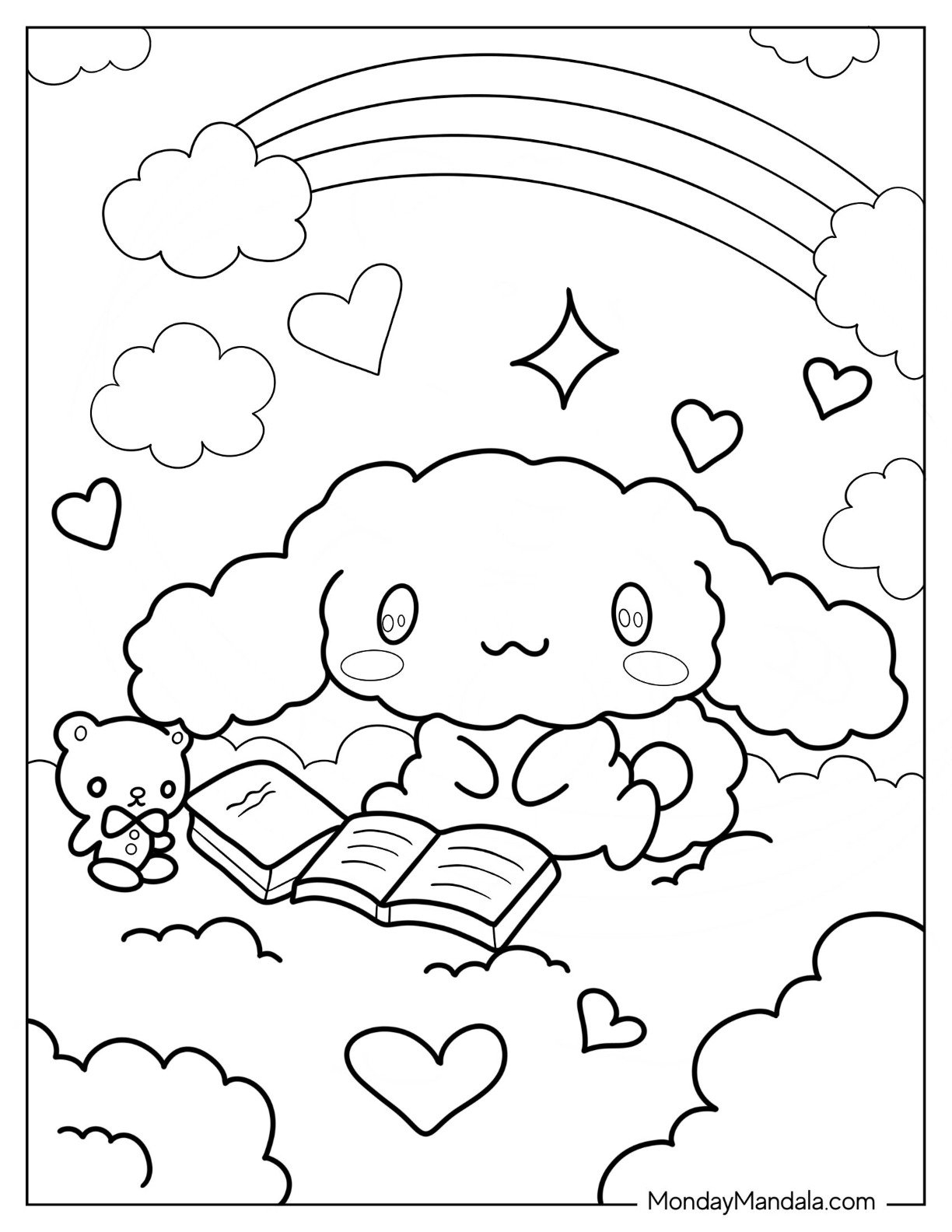 sanrio flip phone template printable