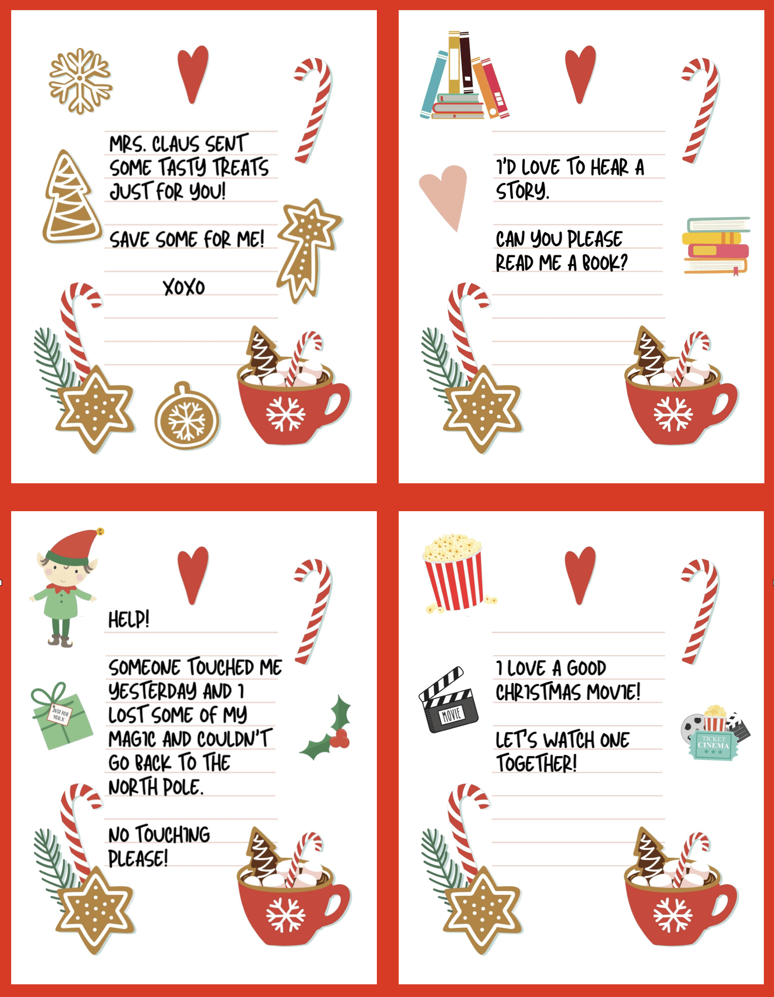elf on the shelf free printable
