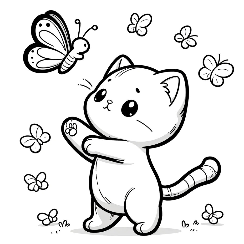 kitty cat coloring sheet