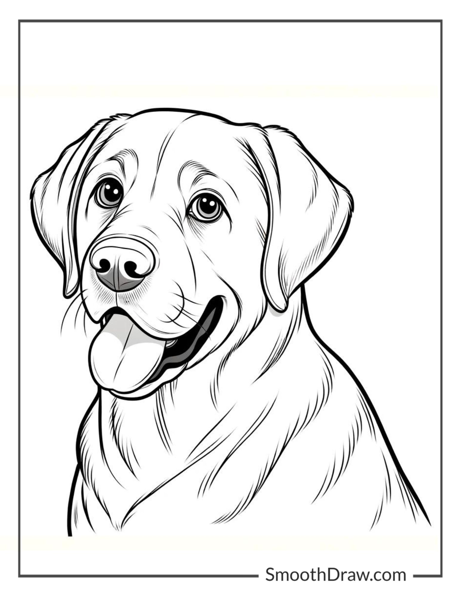 coloring picture of a dog