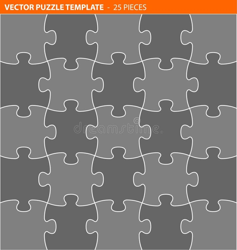 classroom 25 piece puzzle template