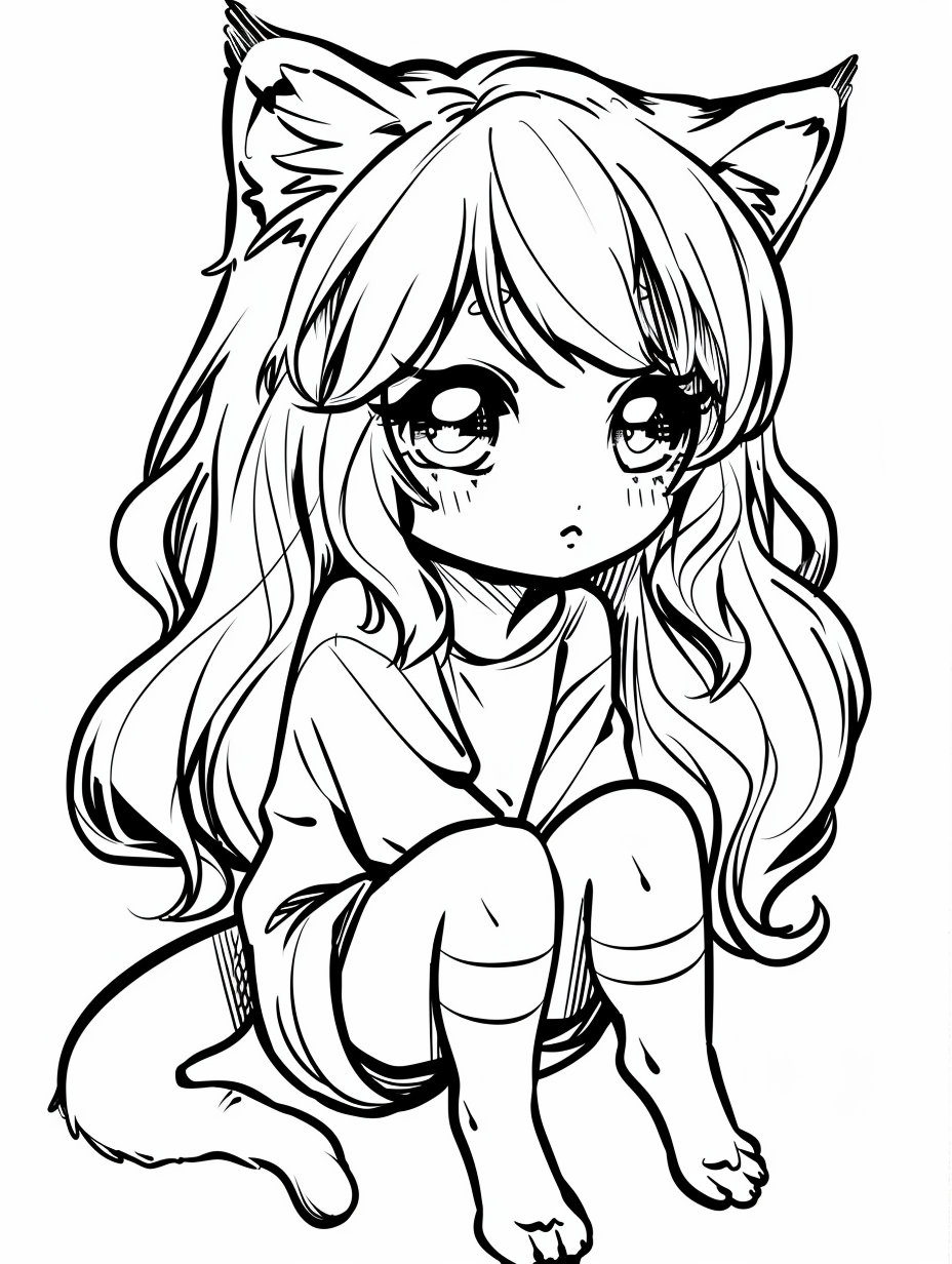 250 Adorable Anime Coloring Pages Printable Digital Download Etsy New Zealand
