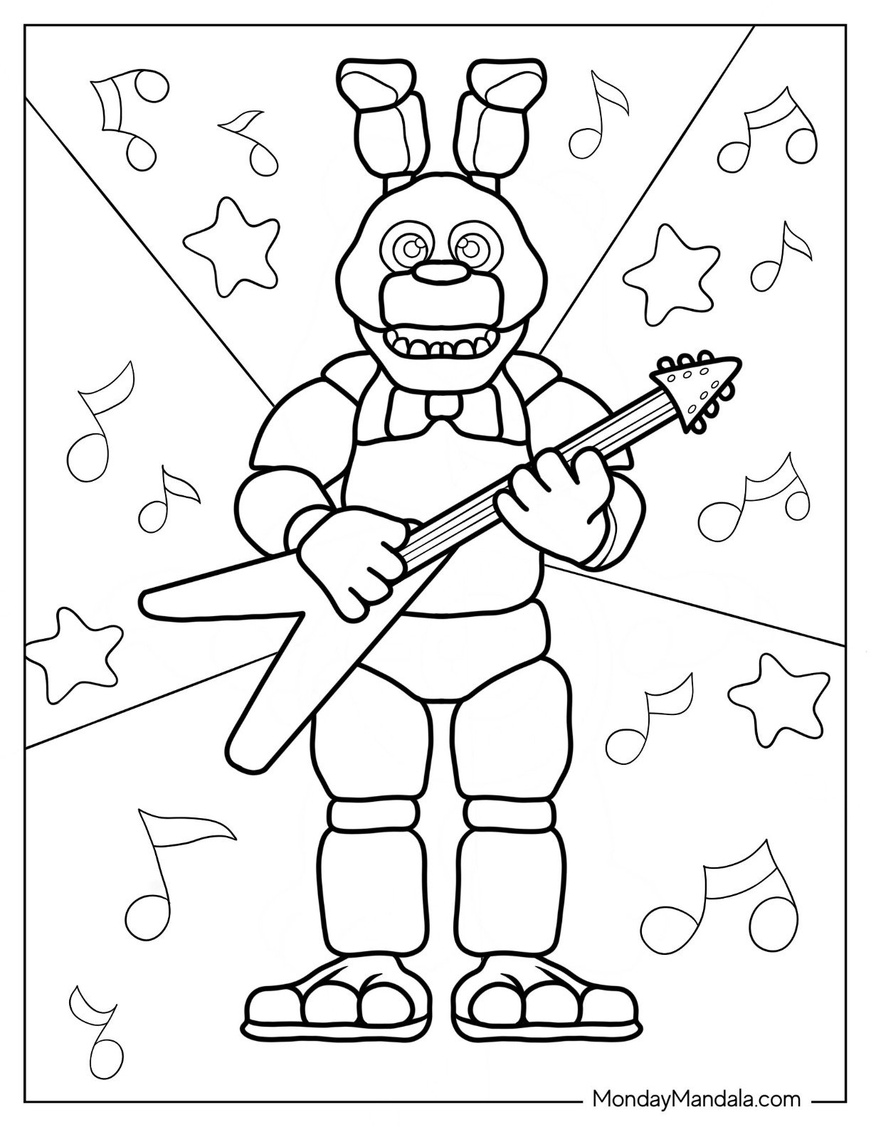 5 nights at freddy's printable coloring pages