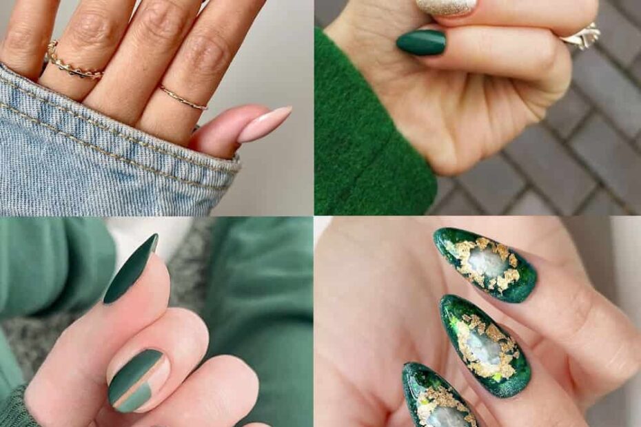 28 Gorgeous Emerald Green Nails You ll Want To Copy
