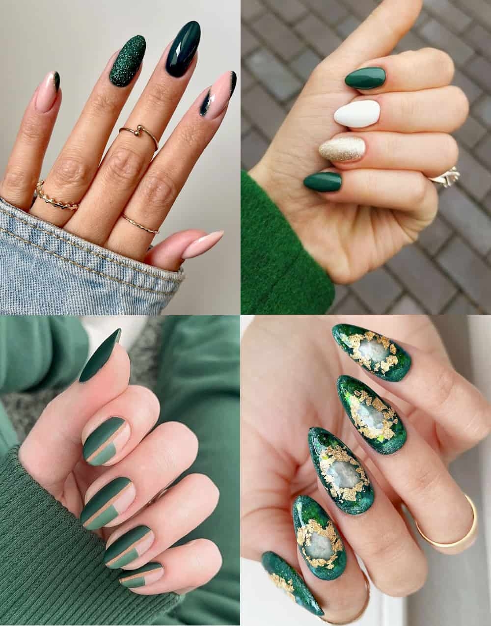 28 Gorgeous Emerald Green Nails You ll Want To Copy 