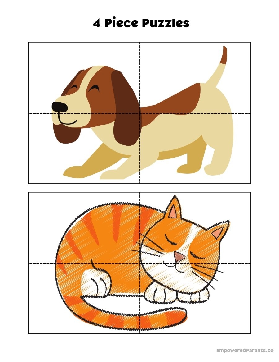 28 Printable Puzzles For Toddlers And Preschoolers PDF 