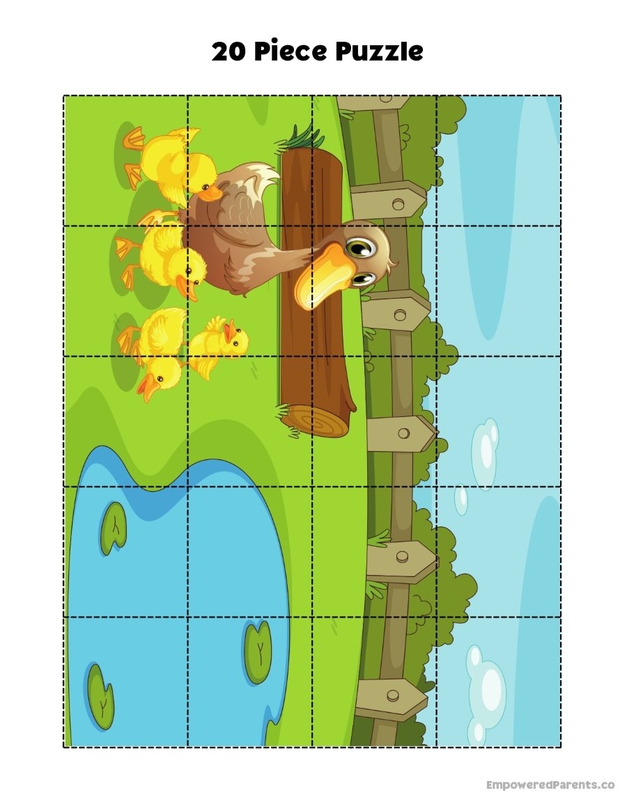 printable 30 piece puzzle template