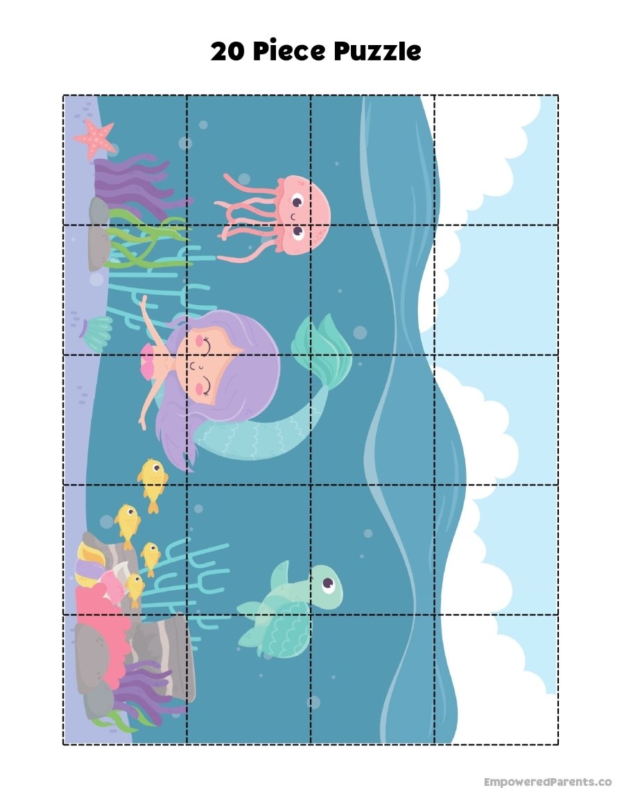 20 piece puzzle template pdf