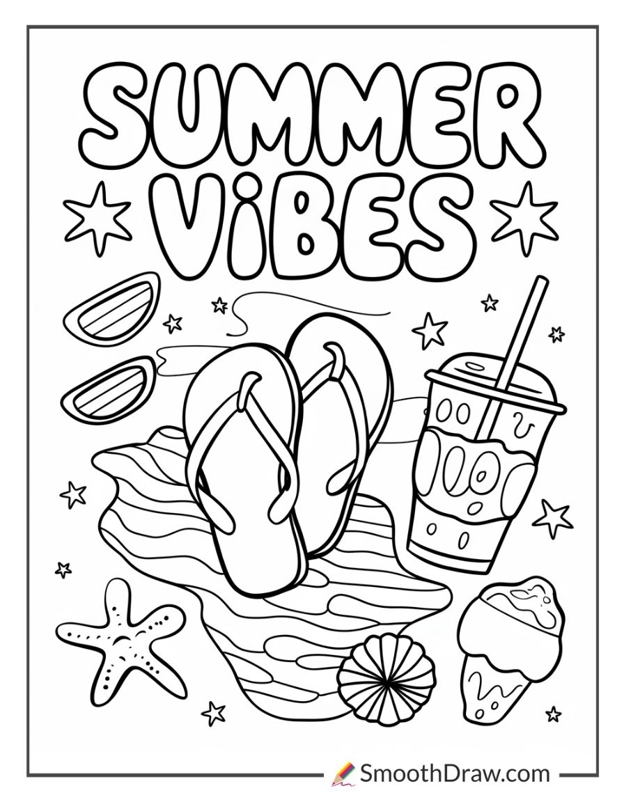 printable coloring pages summer