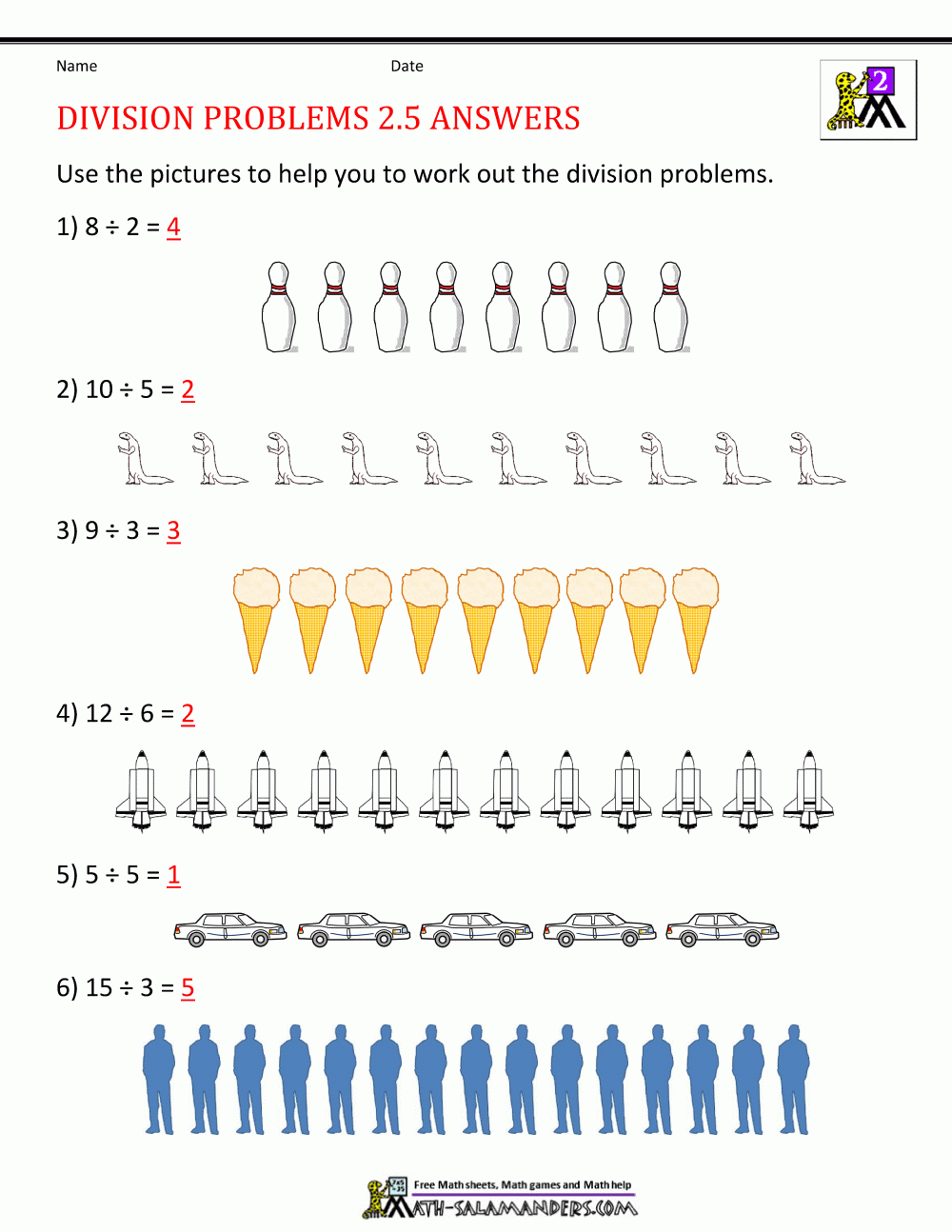 basic division worksheets