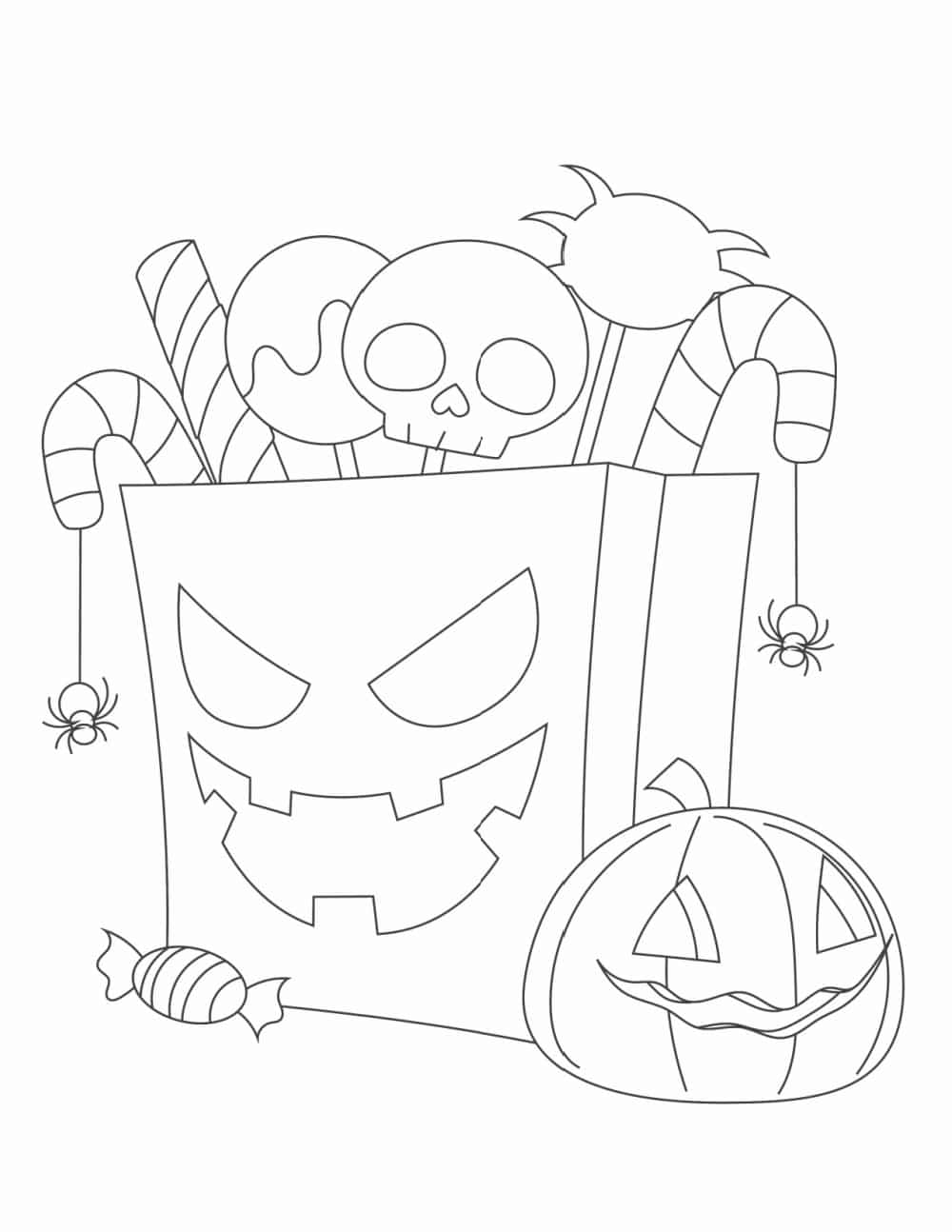 halloween coloring printable pages