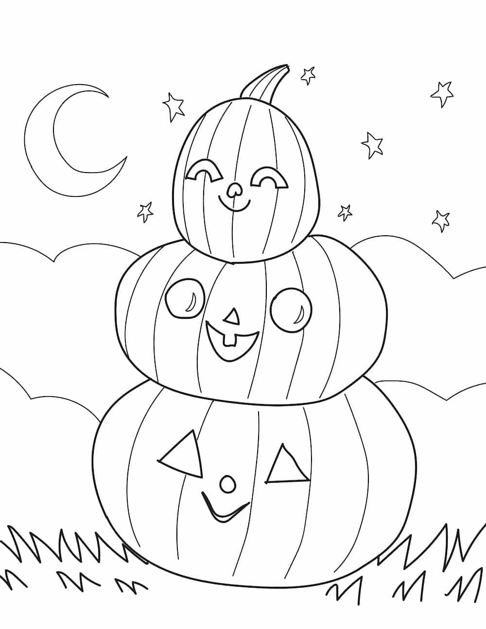 cute fall pictures to color