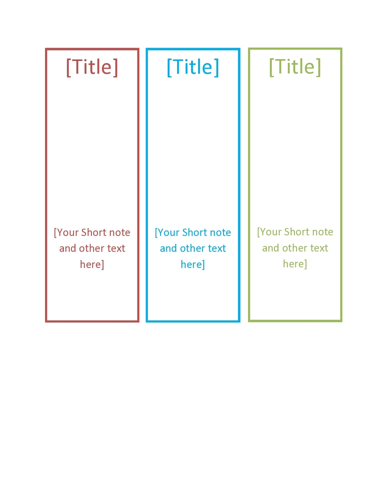 bookmark template free printable