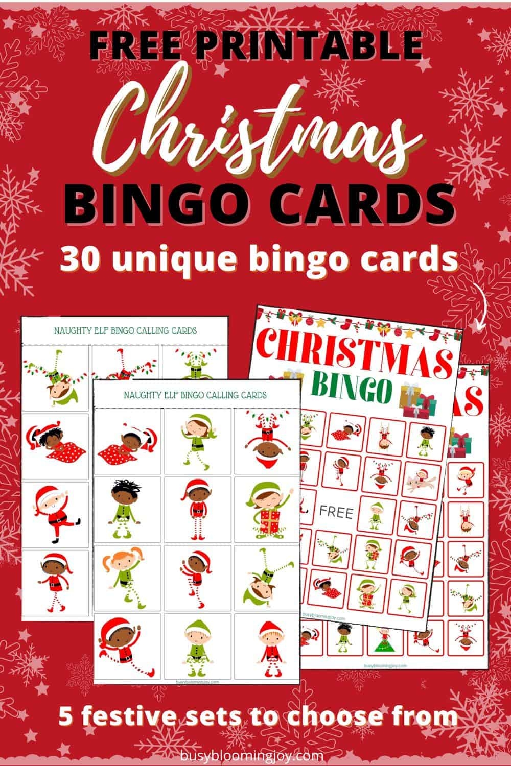 free printable christmas bingo cards 1-75