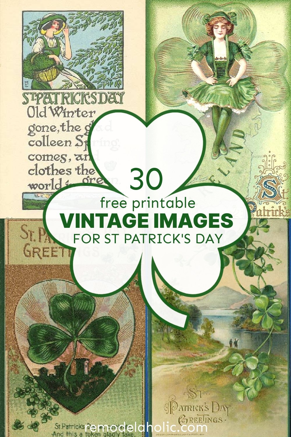 30 Free Vintage Printable Images For St Patrick s Day Decorations Remodelaholic