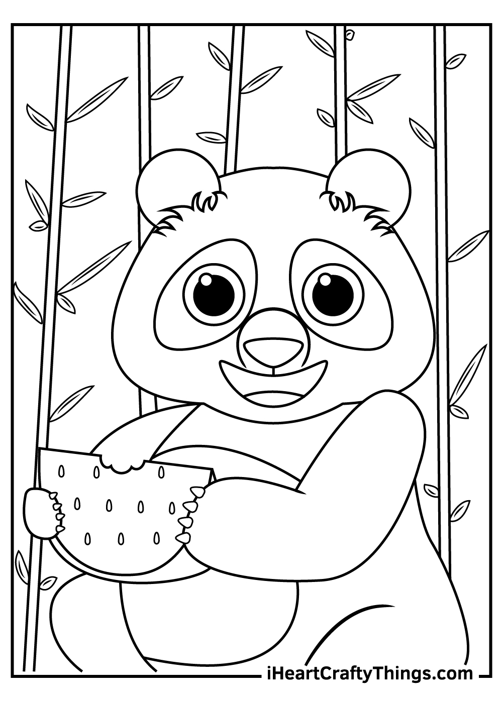 coloring pages of pandas