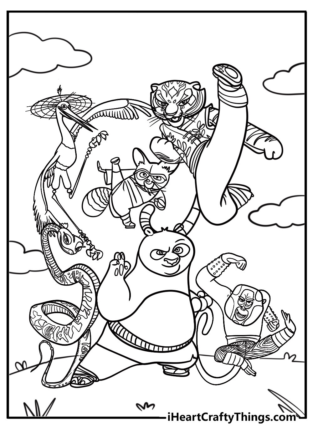 30 Kung Fu Panda Coloring Pages 100 Free To Print 