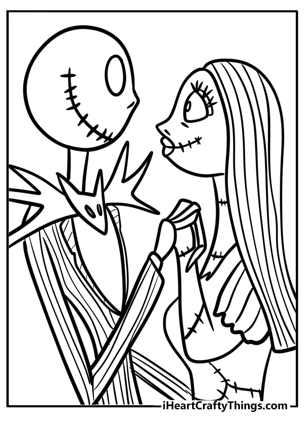 printable nightmare before christmascoloring pages