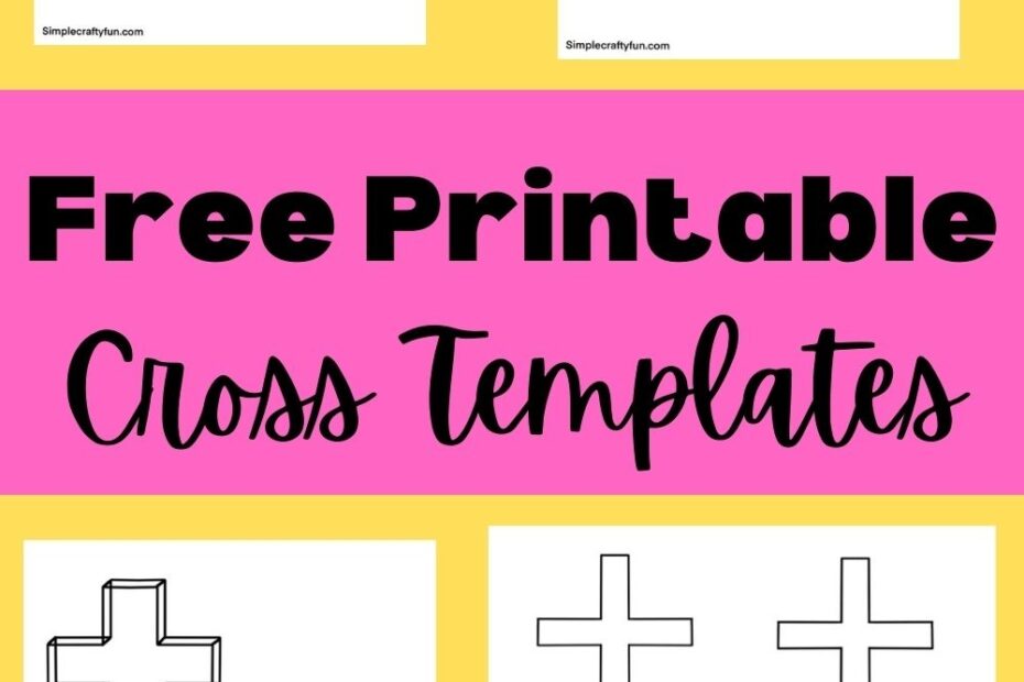 32 Free Printable Easter Crosses And Coloring Pages