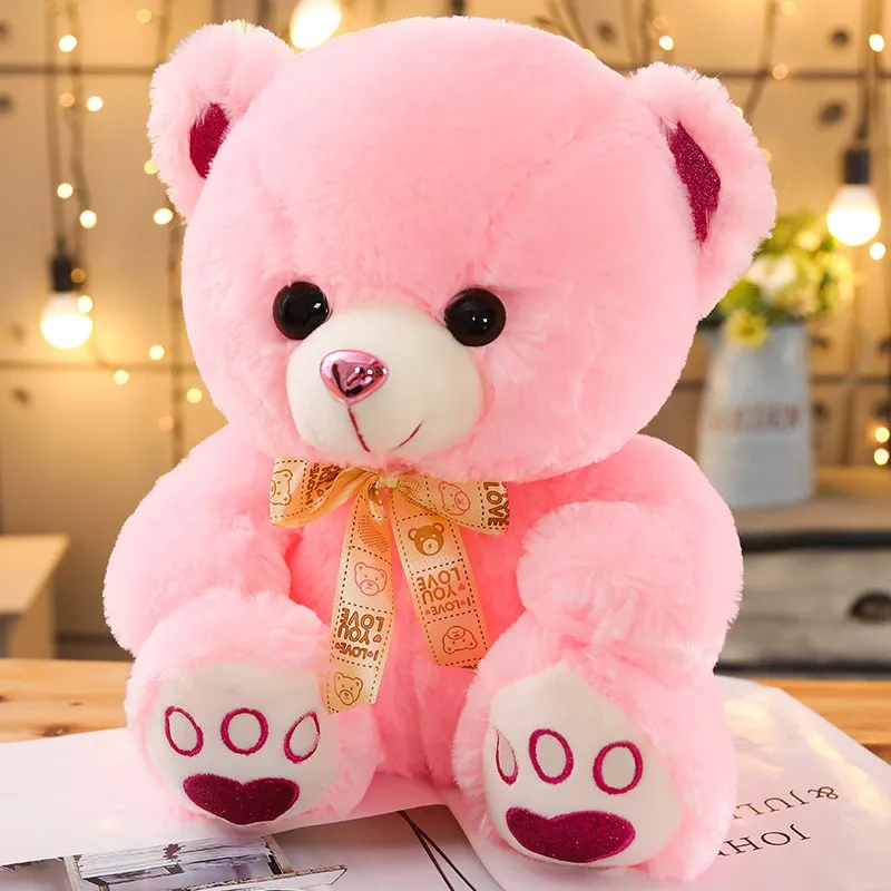 35 65cm Super Soft Teddy Bear Plush Toy For Girls Gift For Valentine Christmas Blue Pink White 