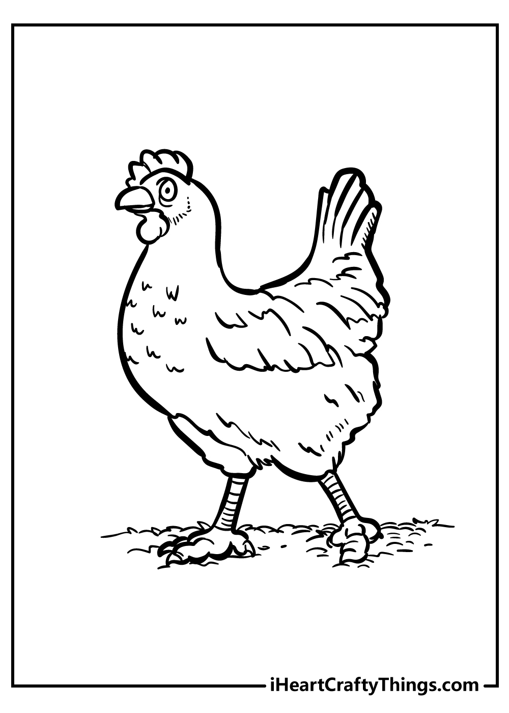 chicken coloring pages printable