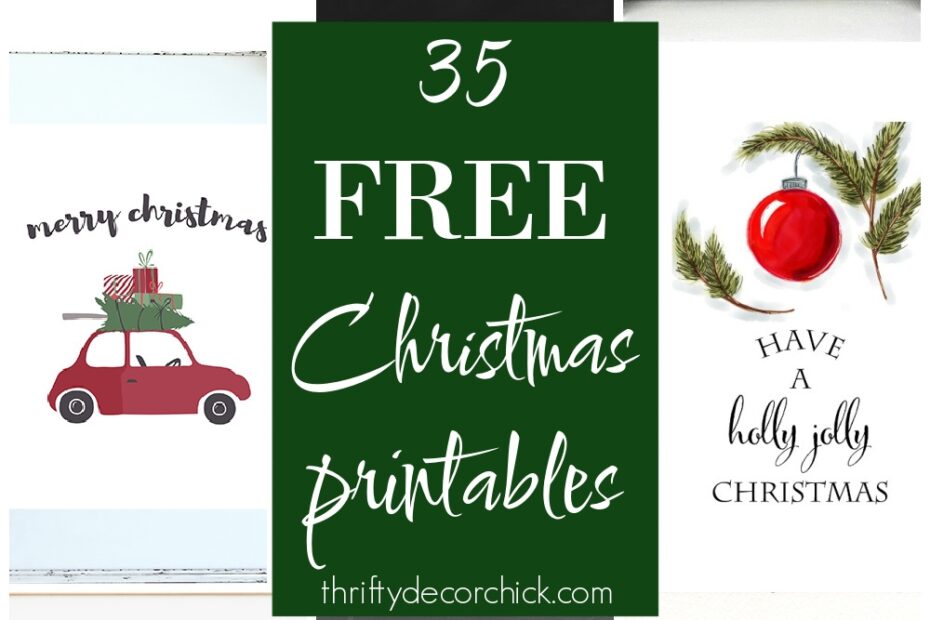 35 FREE Christmas Printables To Deck Your Halls Thrifty Decor Chick Thrifty DIY Decor And Organizing