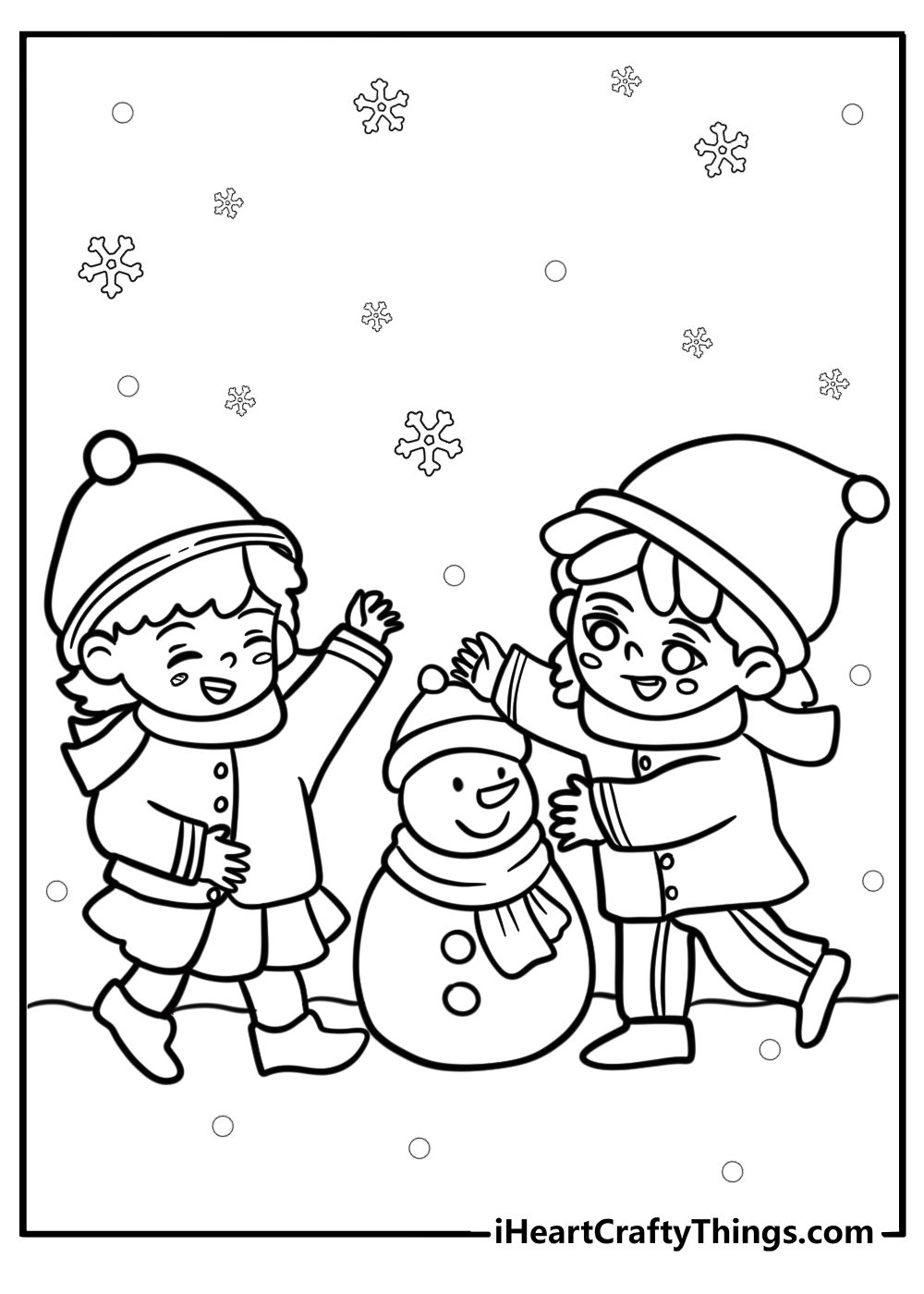printable winter coloring pictures
