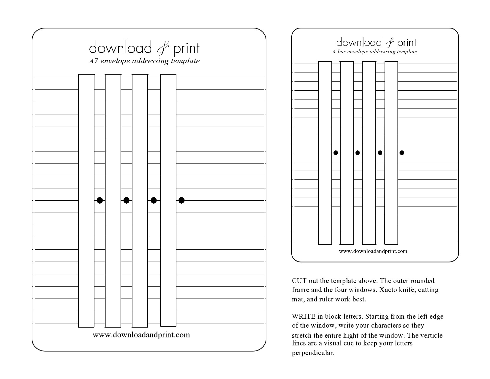 36 Printable Envelope Address Templates Word TemplateLab Worksheets Library