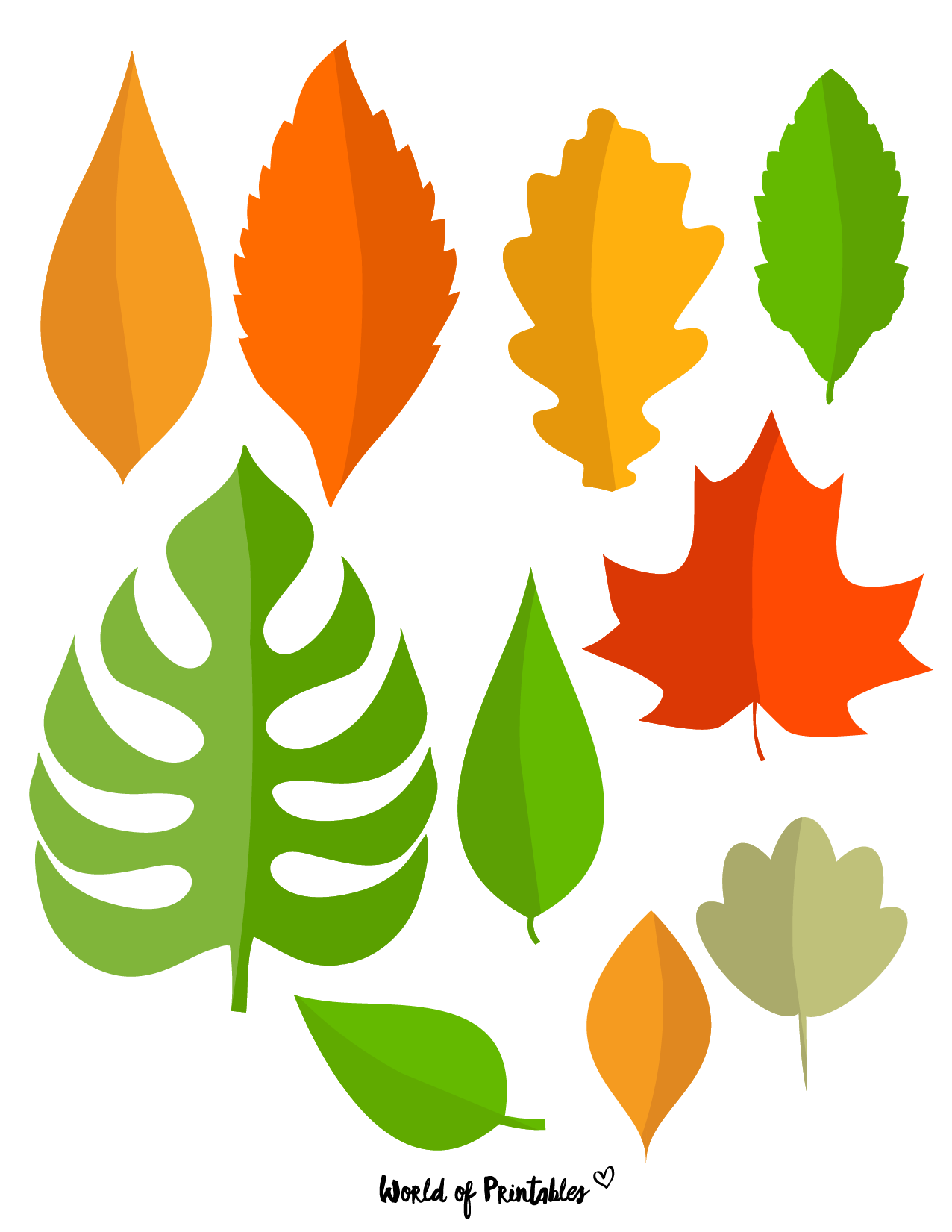 37 Printable Leaf Templates Outlines U0026 Shapes Free World Of Worksheets Library