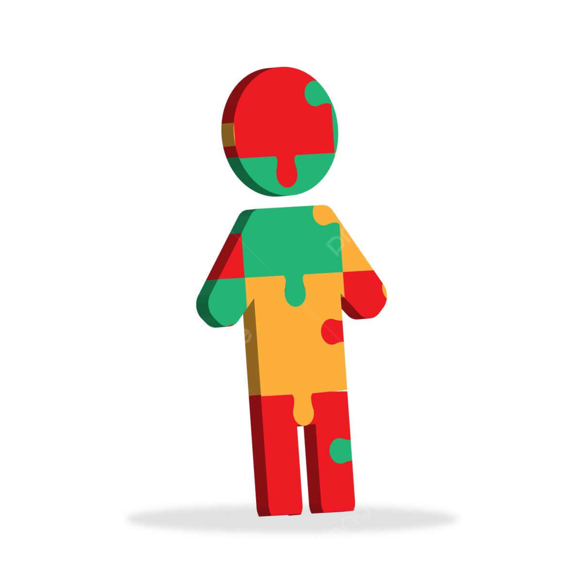 3d Jigsaw Puzzle Human Design With Transparent Background Person Success 3d PNG And Vector With Transparent Background For Free Download
