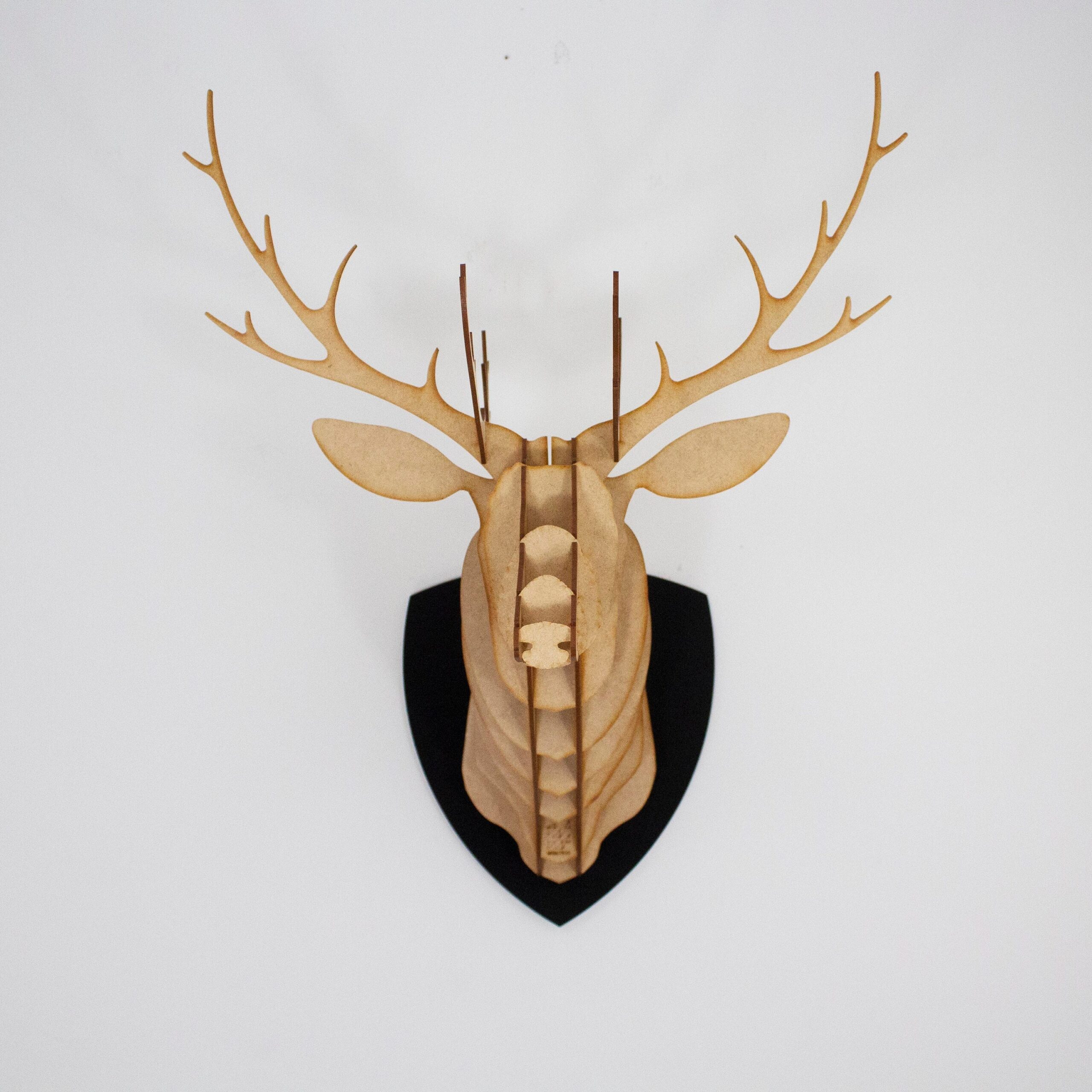 deer head puzzle template