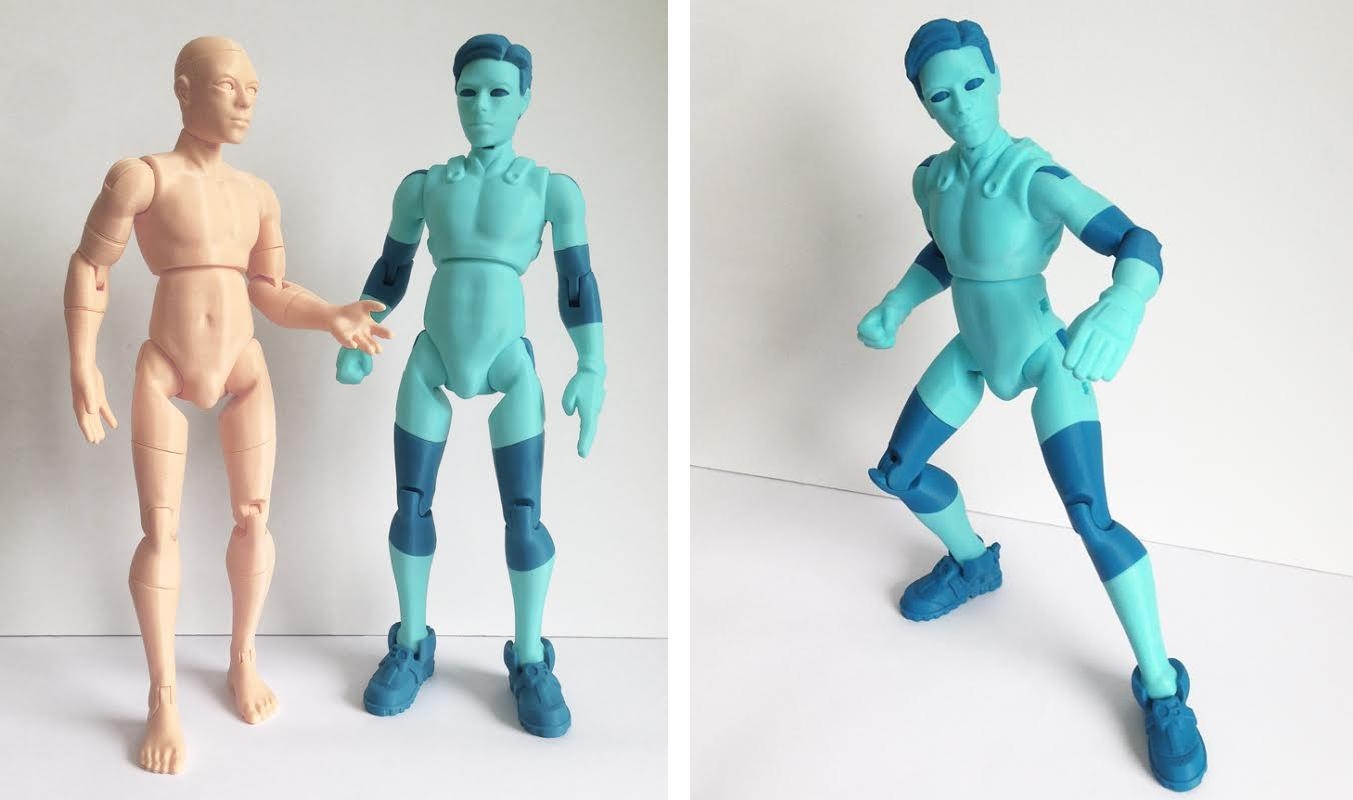 3DKitbash Unveils First Printed Models Of NiQ The Easily 3D Printable Alien Action Figure 3DPrint The Voice Of 3D Printing Additive Manufacturing