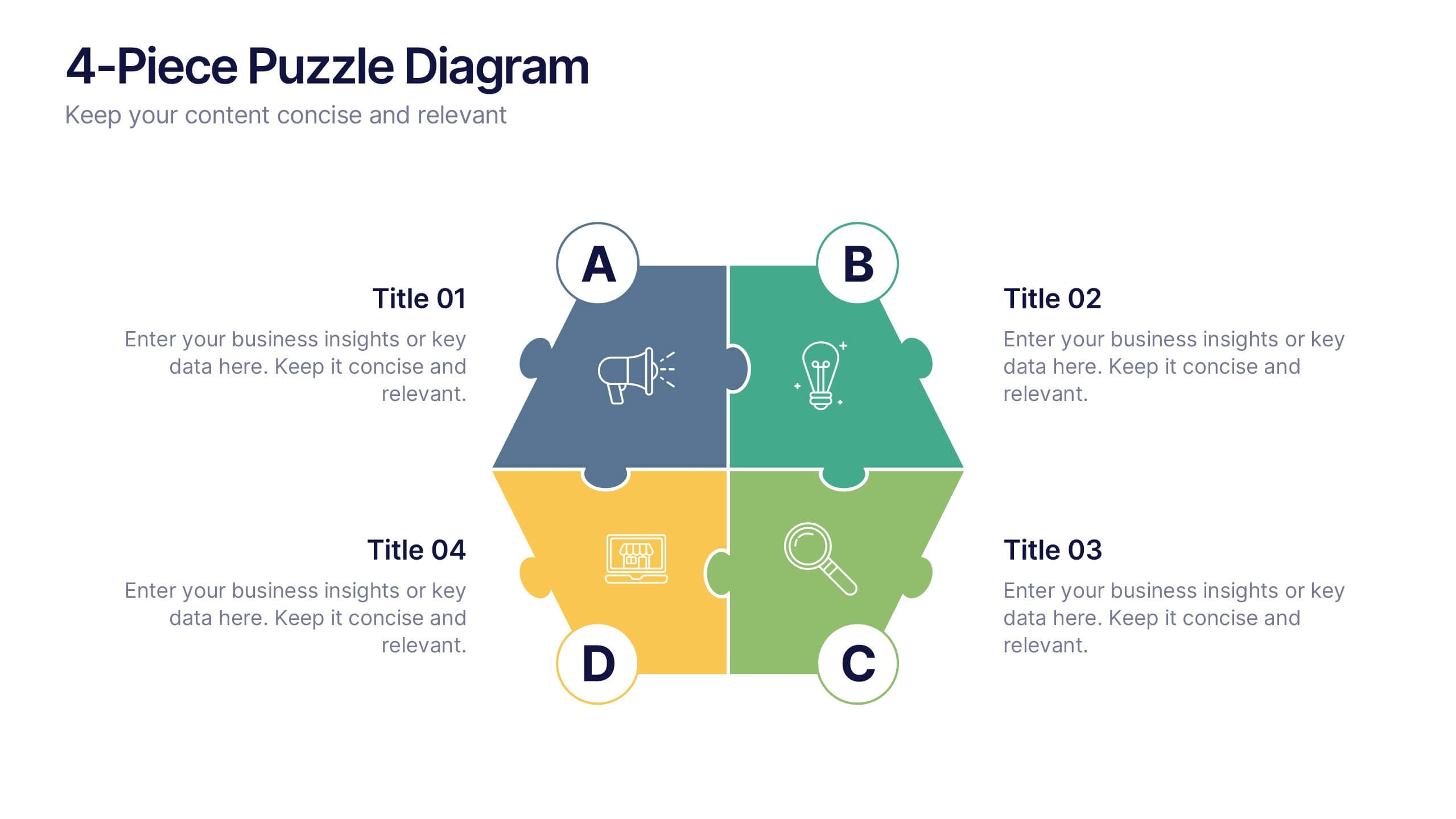 puzzle diagram template powerpoint