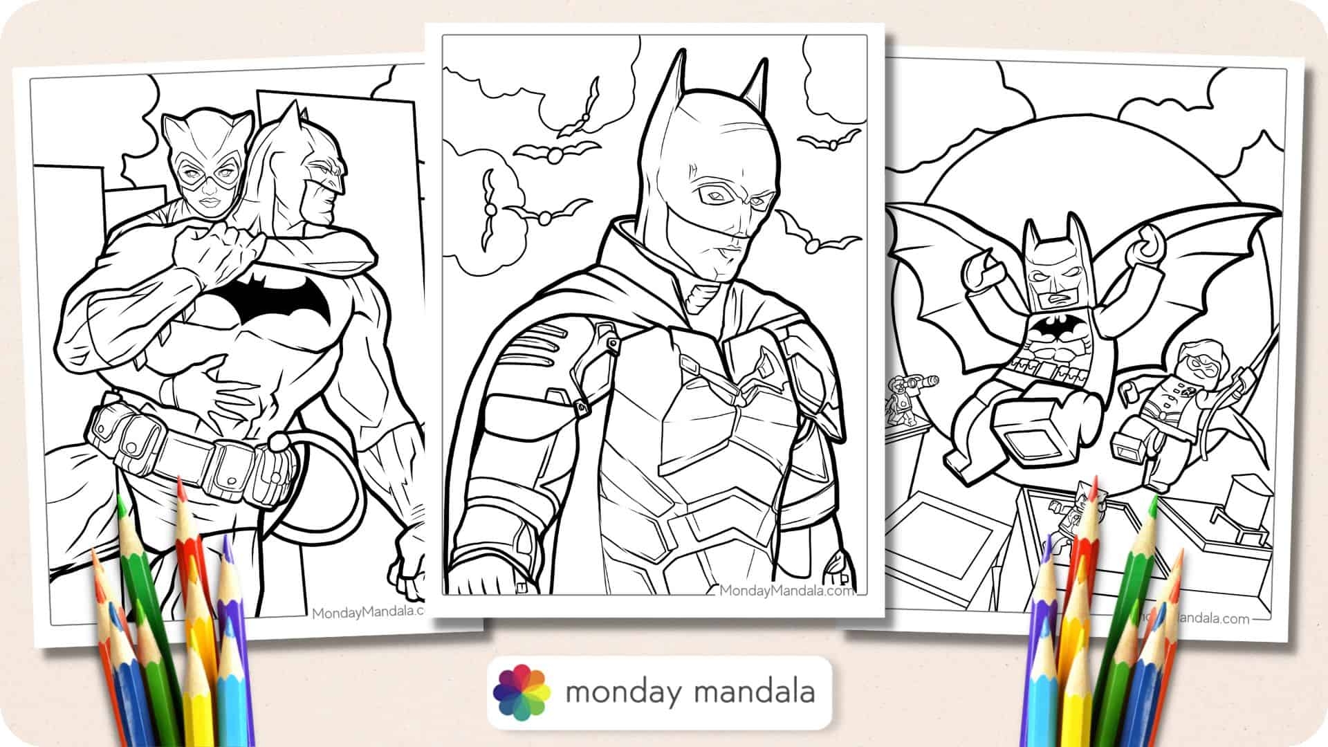 batman free printable coloring pages
