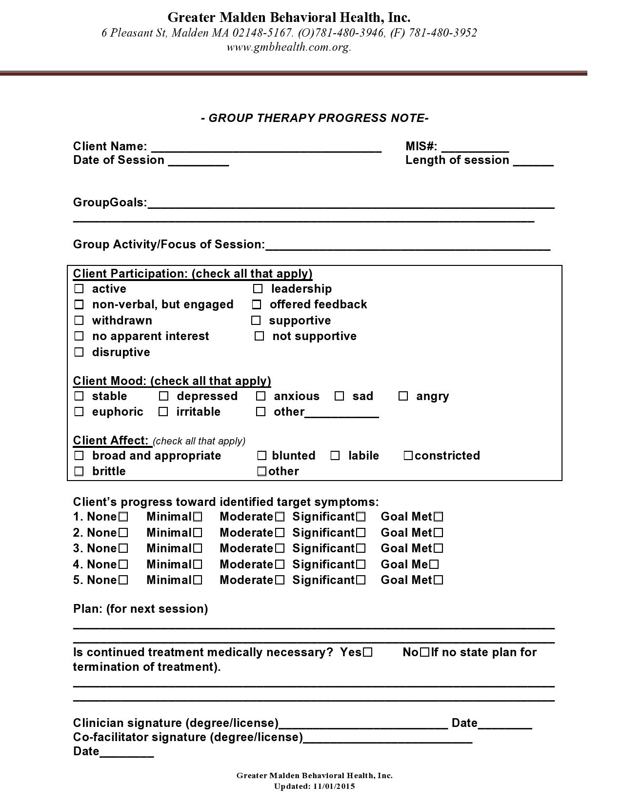 40 Free Therapy Notes Templates Progress Notes TemplateLab