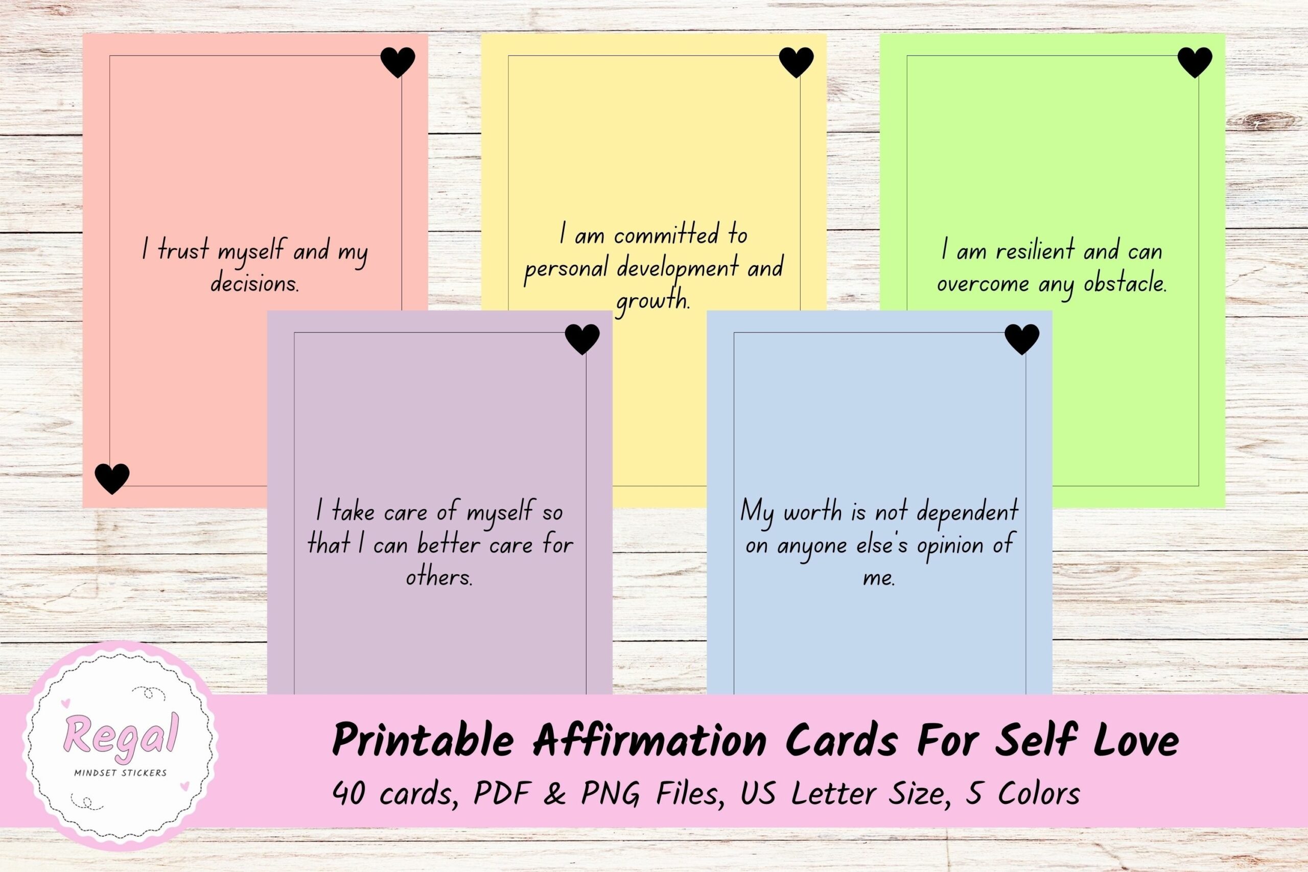 printable affirmation cards