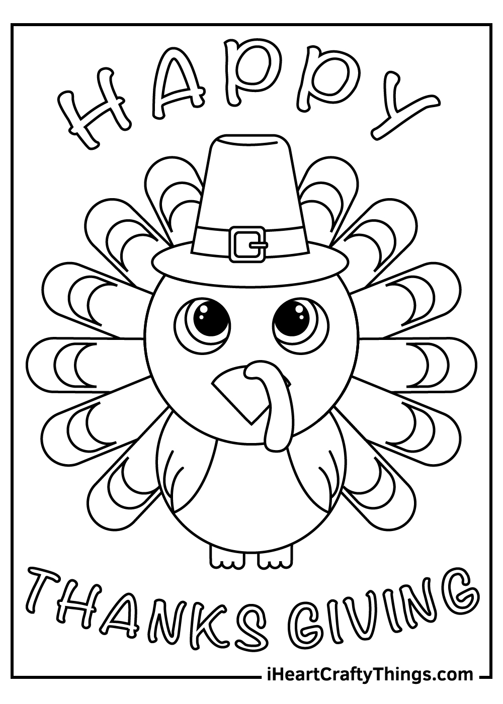 turkey coloring template