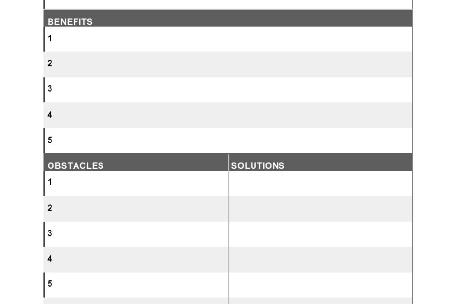 40 Useful 5 Year Plan Templates Personal Career Business