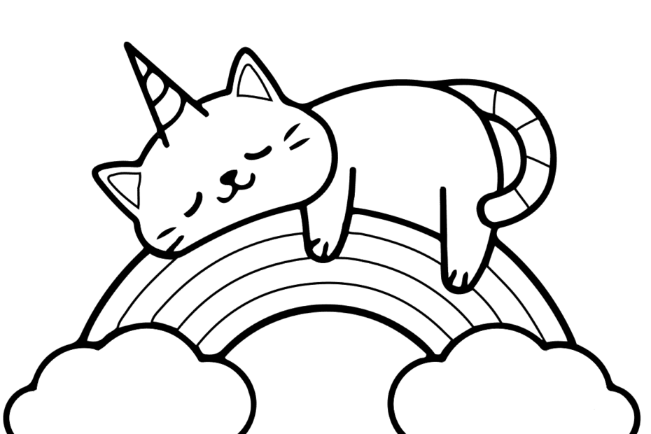 41 Cutest Unicorn Cat Coloring Pages Free Artsy Pretty Colors