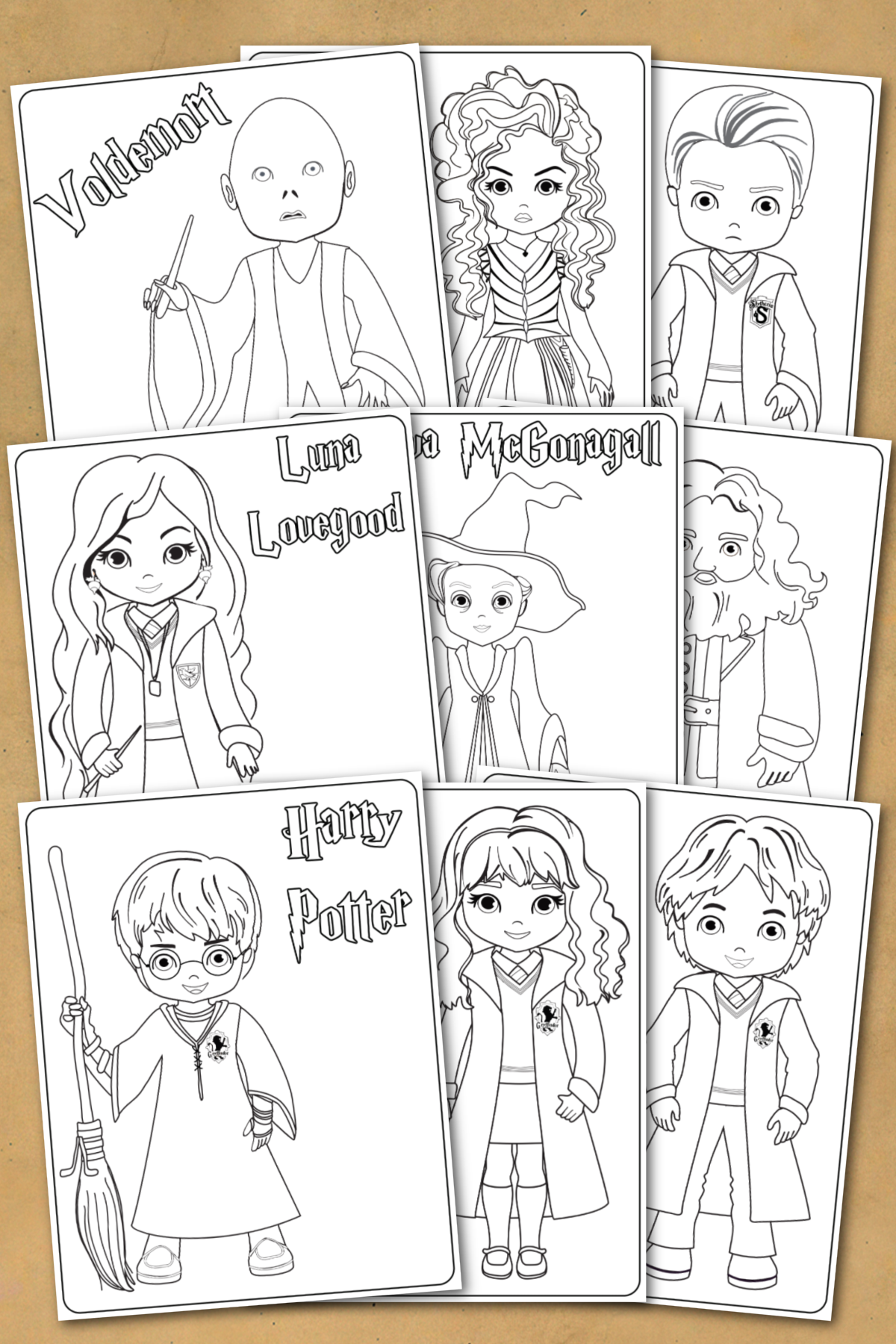 harry potter coloring pages free printable