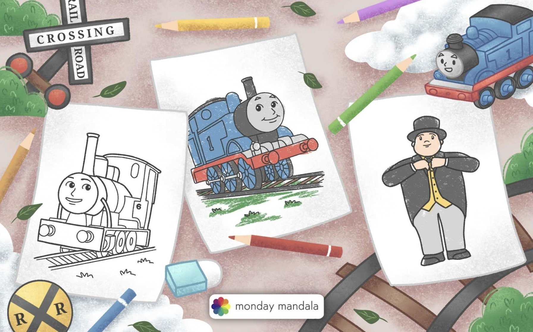 thomas the train printable coloring book