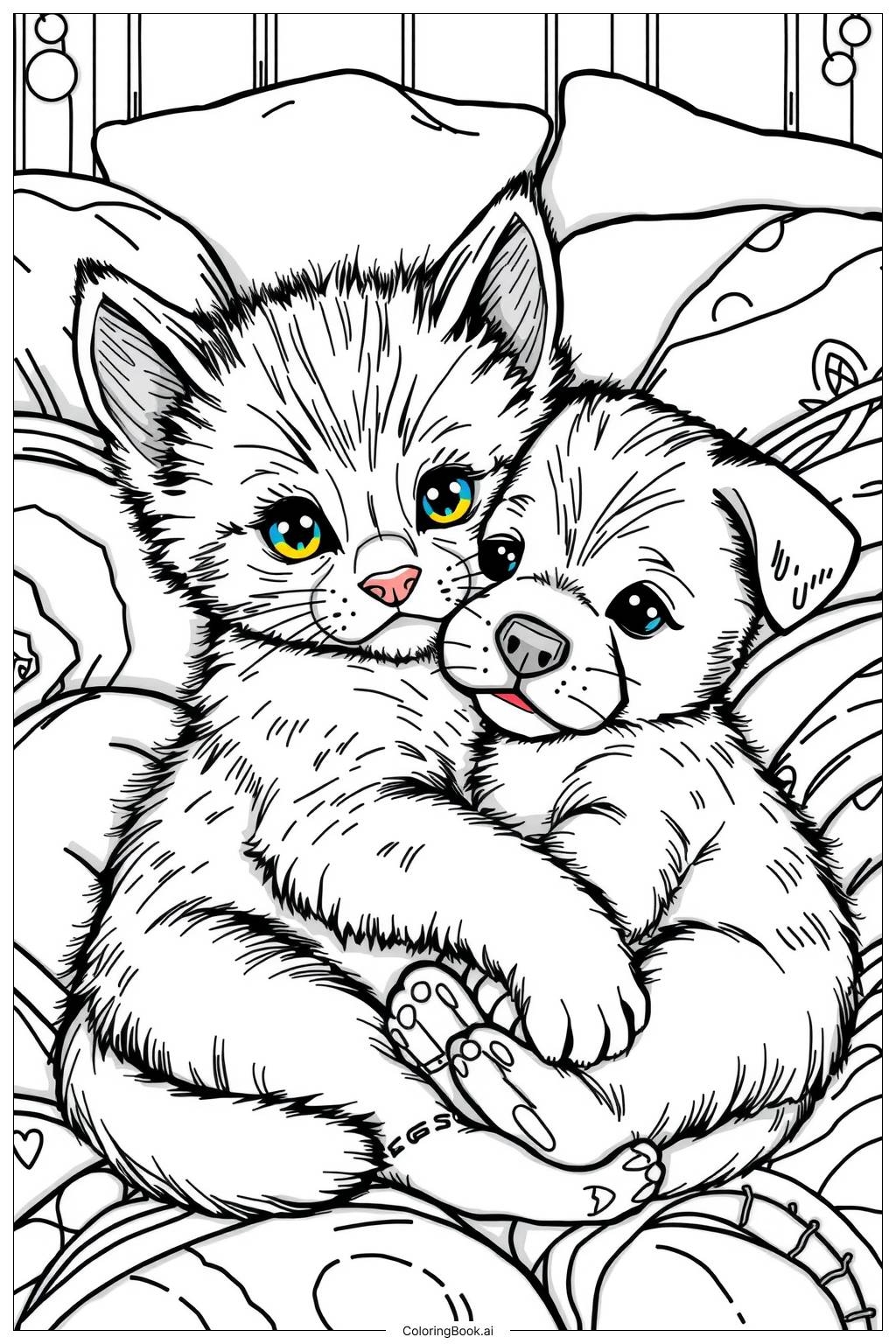 43 Kitten Coloring Pages Free PDF U0026 PNG Printables 